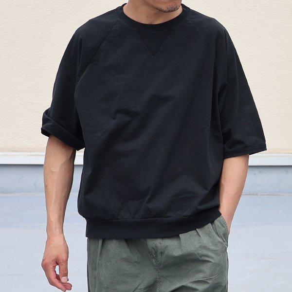 画像4: ピグメント 米綿 (USAコットン) 16/-天竺 ( 8.45オンス) ガゼットクルーネック ラグラン ハーフスリーブ バルーン Tシャツ / Audience【ご予約・3月中旬〜4月上旬予定】