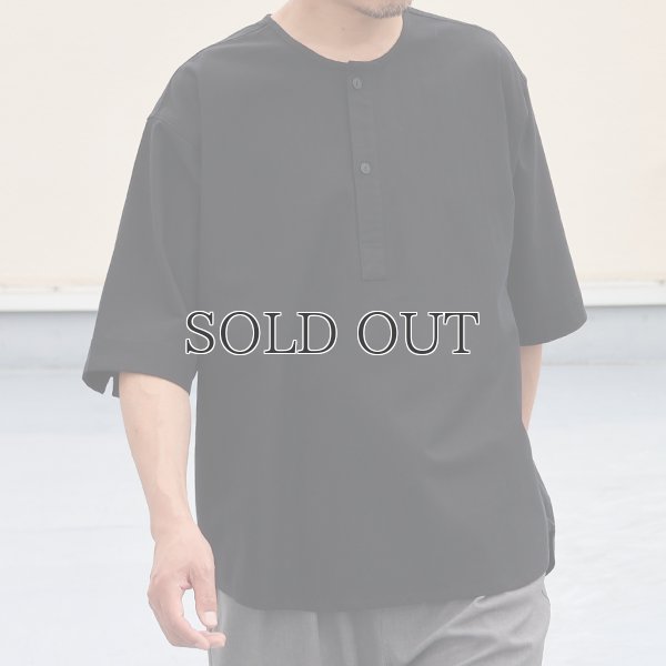 画像8: 綿麻ビンテージキャンバス スリーピング ヘンリー ハーフスリーブシャツ / Audience