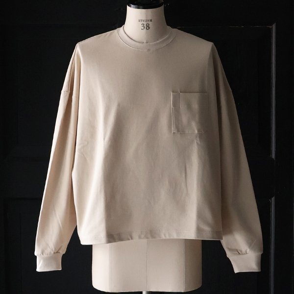 画像6: VORTEX® 8オンス (MVS天竺) グラスポケッ ト付き ボクシー クロップド 長袖 Tシャツ【MADE IN JAPAN】『日本製』/ Upscape Audience
