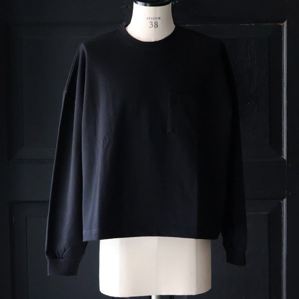 画像4: VORTEX® 8オンス (MVS天竺) グラスポケッ ト付き ボクシー クロップド 長袖 Tシャツ【MADE IN JAPAN】『日本製』/ Upscape Audience