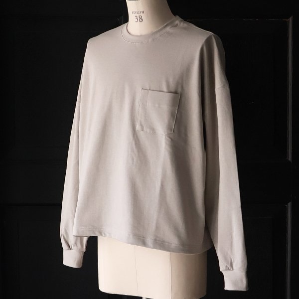 画像13: VORTEX® 8オンス (MVS天竺) グラスポケッ ト付き ボクシー クロップド 長袖 Tシャツ【MADE IN JAPAN】『日本製』/ Upscape Audience