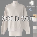 VORTEX® 8オンス (MVS天竺) スウェットライク Vガゼット バルーン 長袖 Tシャツ【MADE IN JAPAN】『日本製』/ Upscape Audience