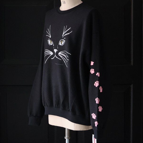 画像3: JERZEES ジャージーズ(jz25f012) / "CAT FACE" OTHER-SIDE  クルーネック スウェット