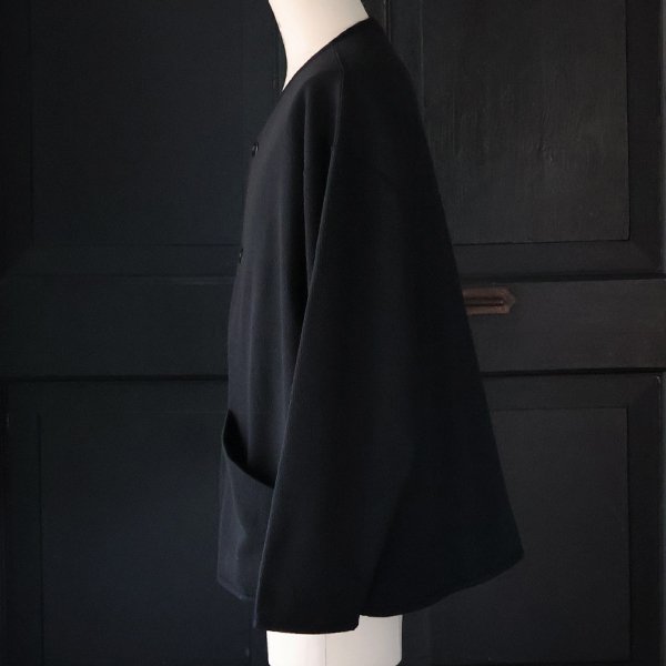 画像4: ボンバーヒート ハニカムサーマル ノーカラー ARMY ジャケット【MADE IN JAPAN】『日本製』 / Upscape Audience