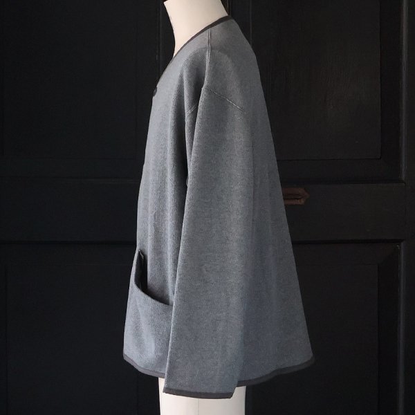 画像7: ボンバーヒート ハニカムサーマル ノーカラー ARMY ジャケット【MADE IN JAPAN】『日本製』 / Upscape Audience