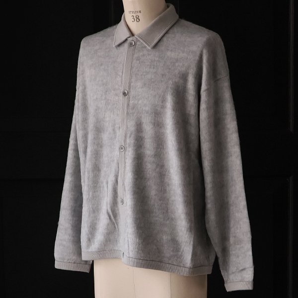 画像10: モヘアライク ウールシャギー ニットソー ポロカーディガン【MADE IN JAPAN】『日本製』 / Upscape Audience