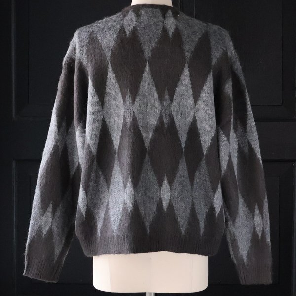 画像4: TOWNCRAFT タウンクラフト(tc25f017) / シャギー ヴィンテージパターン ZIP カーディガン