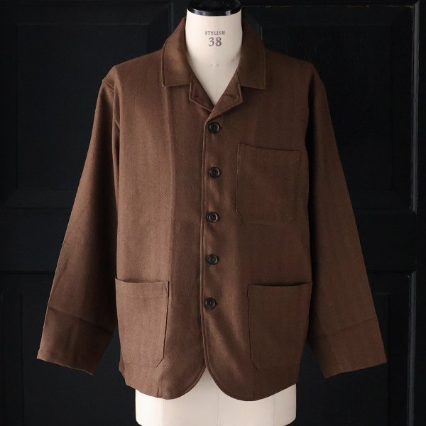 画像2: LANATEC® (ラナテック) TECH メランジヘリンボンツイード 6B ドライビング ジャケット【MADE IN JAPAN】『日本製』【送料無料】/ Upscape Audience