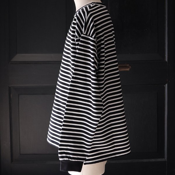 画像13: 透湿・UVカット「多機能COTTON」 引揃ハイゲージ天竺 & ボーダー (7オンス) クルーネック 長袖 Tシャツ【MADE IN JAPAN】『日本製』/ Upscape Audience