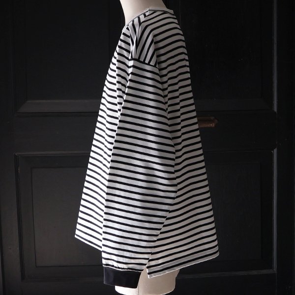 画像7: 透湿・UVカット「多機能COTTON」 引揃ハイゲージ天竺 & ボーダー (7オンス) クルーネック 長袖 Tシャツ【MADE IN JAPAN】『日本製』/ Upscape Audience