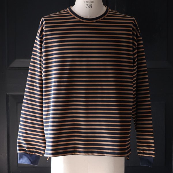 画像8: 透湿・UVカット「多機能COTTON」 引揃ハイゲージ天竺 & ボーダー (7オンス) クルーネック 長袖 Tシャツ【MADE IN JAPAN】『日本製』/ Upscape Audience