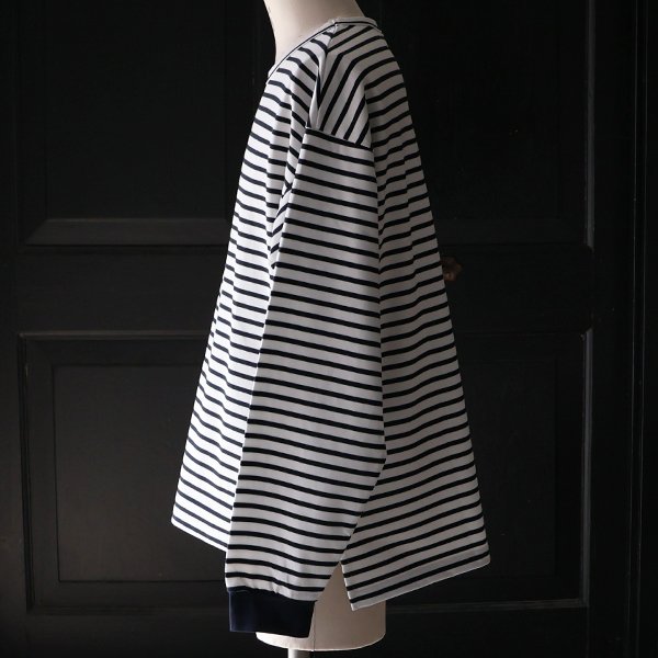 画像18: 透湿・UVカット「多機能COTTON」 引揃ハイゲージ天竺 & ボーダー (7オンス) クルーネック 長袖 Tシャツ【MADE IN JAPAN】『日本製』/ Upscape Audience