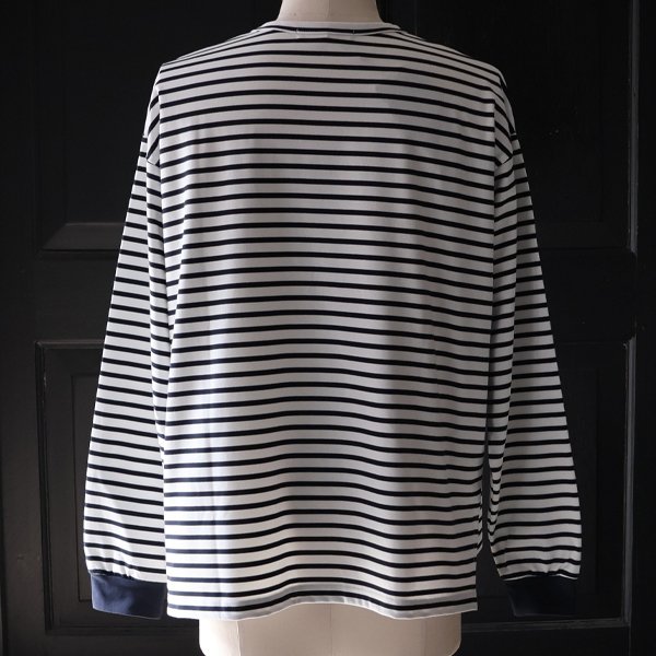 画像19: 透湿・UVカット「多機能COTTON」 引揃ハイゲージ天竺 & ボーダー (7オンス) クルーネック 長袖 Tシャツ【MADE IN JAPAN】『日本製』/ Upscape Audience