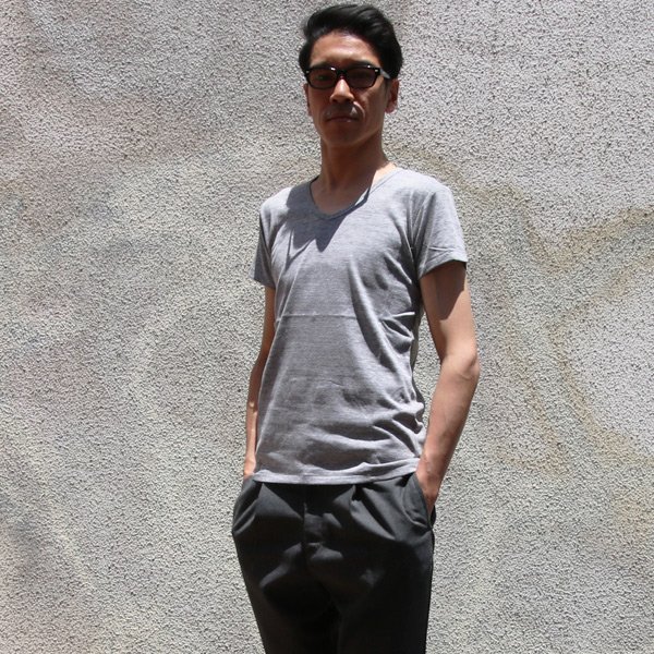 画像14: 【RE PRICE/価格改定】ガラガラ紡Vネック半袖Tシャツ【MADE IN JAPAN】『日本製』/ Upscape Audience