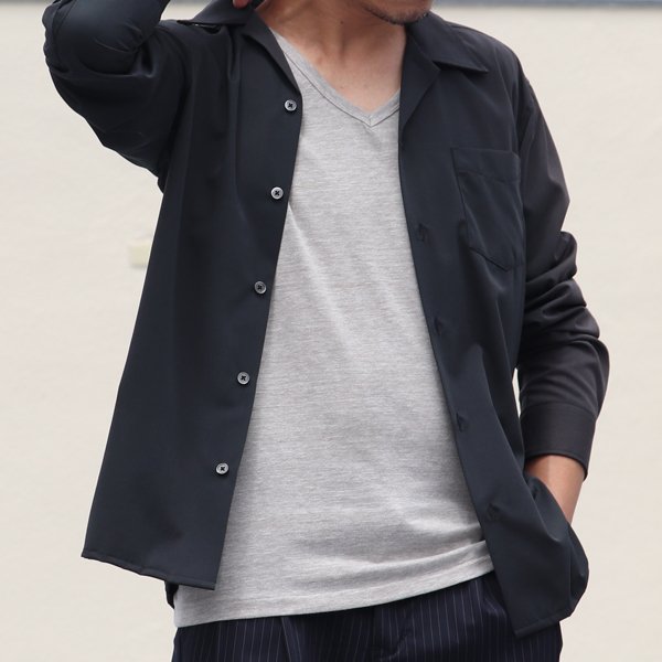 画像12: 【RE PRICE/価格改定】ガラガラ紡Vネック半袖Tシャツ【MADE IN JAPAN】『日本製』/ Upscape Audience