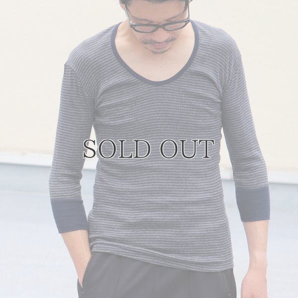 画像3: 別注USA製Uネック7分袖Tシャツ / Miller × Audience