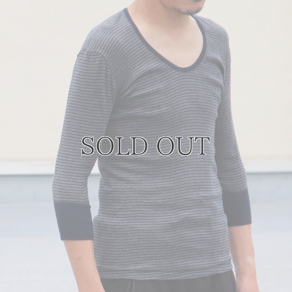 画像5: 別注USA製Uネック7分袖Tシャツ / Miller × Audience