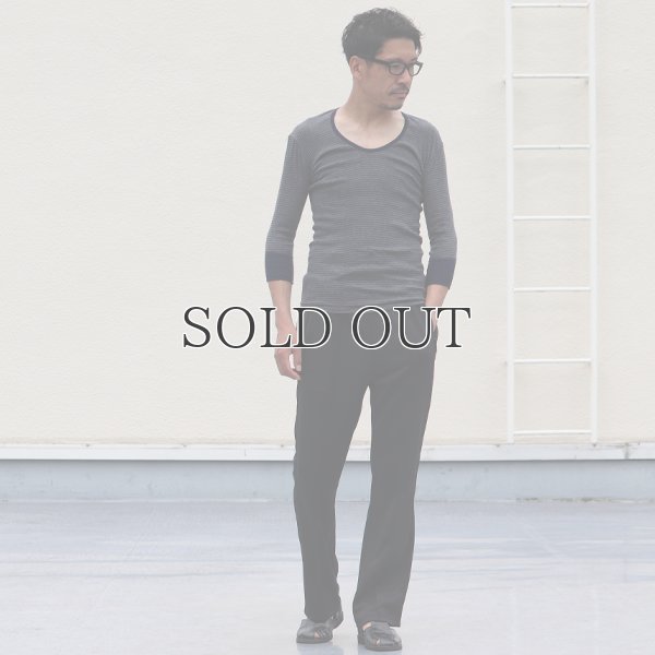 画像7: 別注USA製Uネック7分袖Tシャツ / Miller × Audience