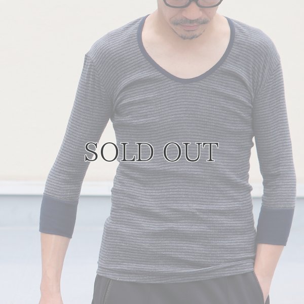 画像9: 別注USA製Uネック7分袖Tシャツ / Miller × Audience