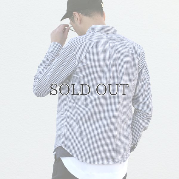 画像4: シャーリングボタンダウン長袖シャツ【MADE IN JAPAN】『日本製』/ Upscape Audience