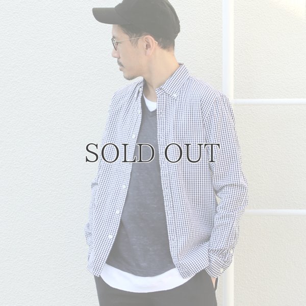 画像5: シャーリングボタンダウン長袖シャツ【MADE IN JAPAN】『日本製』/ Upscape Audience
