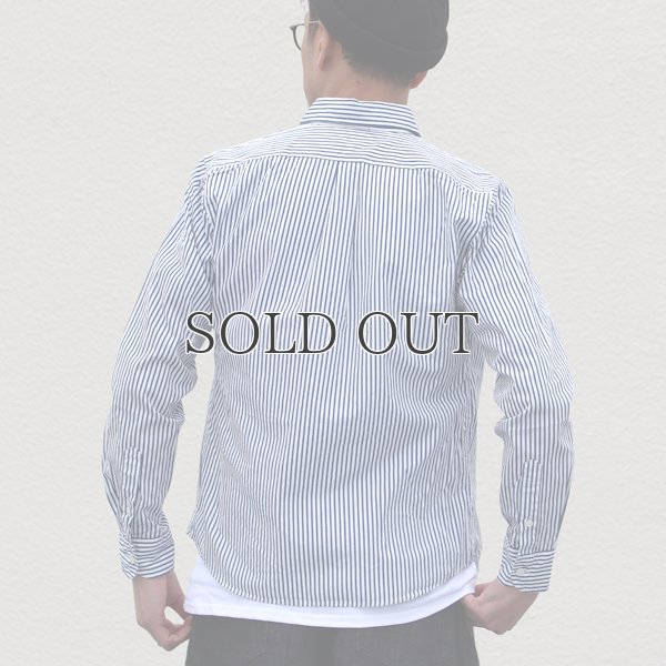 画像4: シャーリングボタンダウン長袖シャツ【MADE IN JAPAN】『日本製』/ Upscape Audience