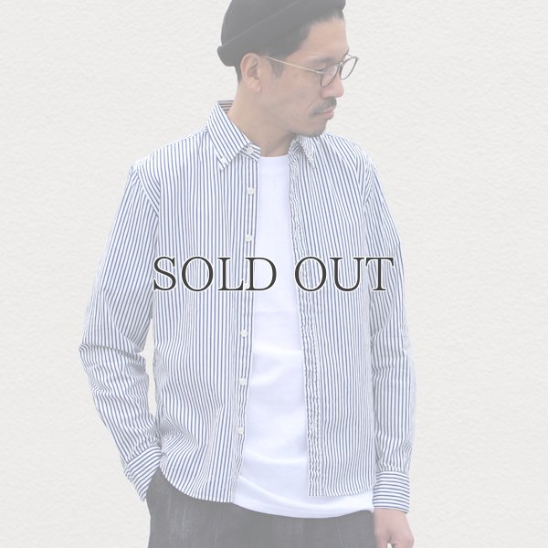 画像5: シャーリングボタンダウン長袖シャツ【MADE IN JAPAN】『日本製』/ Upscape Audience