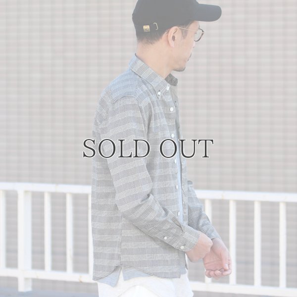 画像3: シャーリングボタンダウン長袖シャツ【MADE IN JAPAN】『日本製』/ Upscape Audience