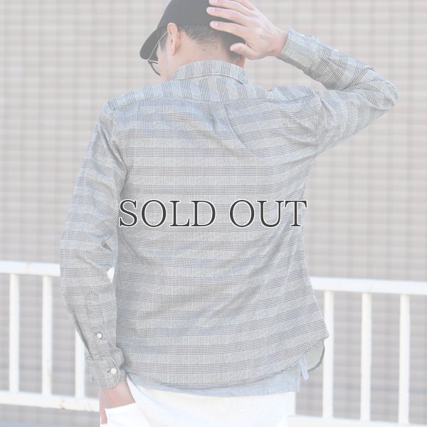 画像4: シャーリングボタンダウン長袖シャツ【MADE IN JAPAN】『日本製』/ Upscape Audience