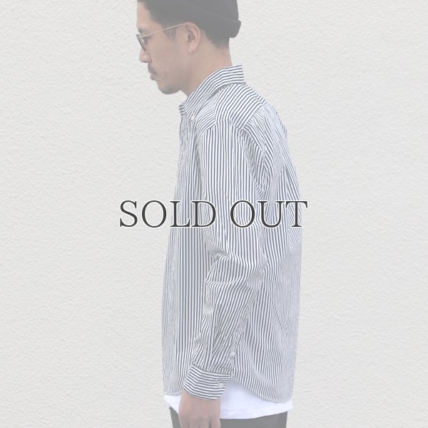 画像3: シャーリングボタンダウン長袖シャツ【MADE IN JAPAN】『日本製』/ Upscape Audience