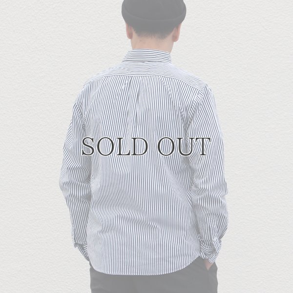 画像4: シャーリングボタンダウン長袖シャツ【MADE IN JAPAN】『日本製』/ Upscape Audience