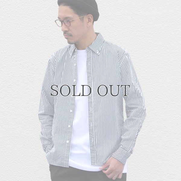 画像5: シャーリングボタンダウン長袖シャツ【MADE IN JAPAN】『日本製』/ Upscape Audience