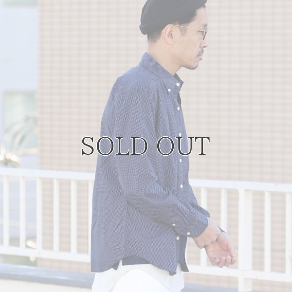 画像3: シャーリングボタンダウン長袖シャツ【MADE IN JAPAN】『日本製』/ Upscape Audience