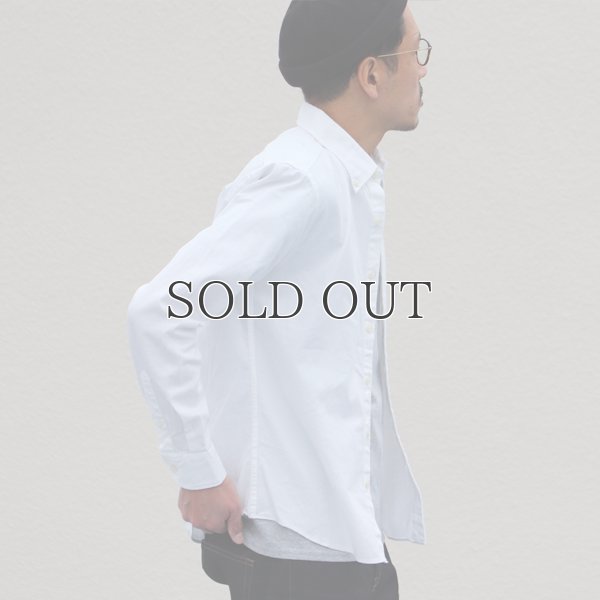 画像4: シャーリングボタンダウン長袖シャツ【MADE IN JAPAN】『日本製』/ Upscape Audience