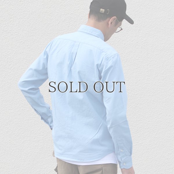 画像4: シャーリングボタンダウン長袖シャツ【MADE IN JAPAN】『日本製』/ Upscape Audience