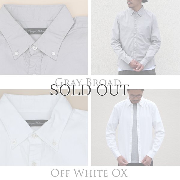 画像3: シャーリングボタンダウン長袖シャツ【MADE IN JAPAN】『日本製』/ Upscape Audience