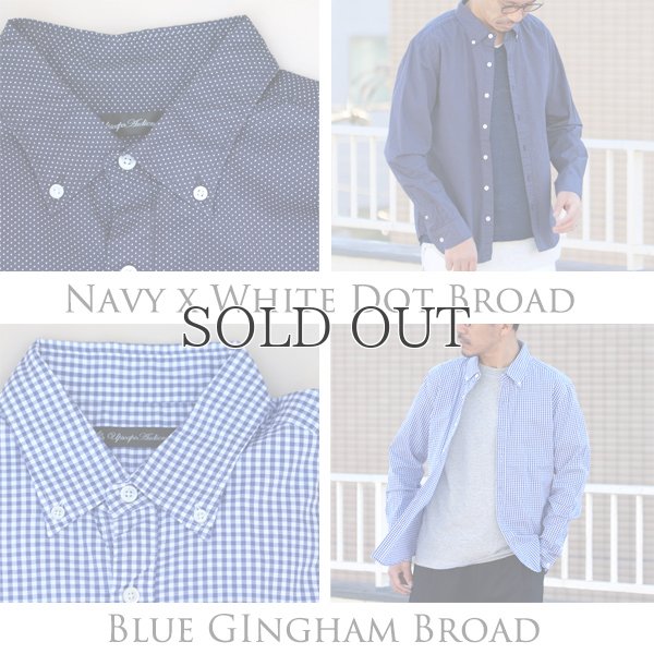 画像6: シャーリングボタンダウン長袖シャツ【MADE IN JAPAN】『日本製』/ Upscape Audience