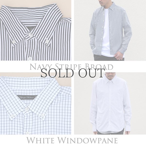 画像8: シャーリングボタンダウン長袖シャツ【MADE IN JAPAN】『日本製』/ Upscape Audience