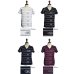 画像8: 【RE PRICE / 価格改定】ヘンプコットンオルテガボーダープリントポケット付きVネック半袖カットソー / Audience