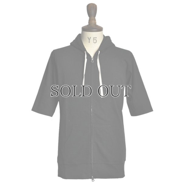 画像4: リサイクル米綿ダブルジップ5分袖パーカー / Audience