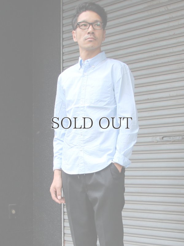 画像4: ブロードボタンダウンワンカラーボタン長袖シャツ【MADE IN JAPAN】『日本製』/ Upscape Audience