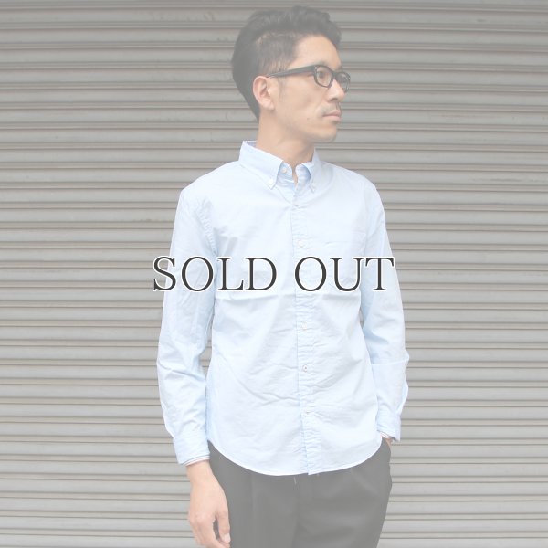 画像3: ブロードボタンダウンワンカラーボタン長袖シャツ【MADE IN JAPAN】『日本製』/ Upscape Audience