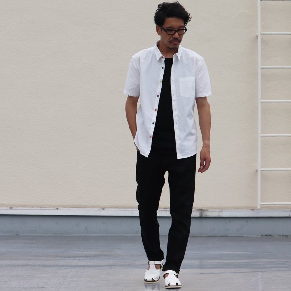 画像14: 【RE PRICE / 価格改定】ダンガリーランダムボタン半袖シャツ / Audience x GUNG HO