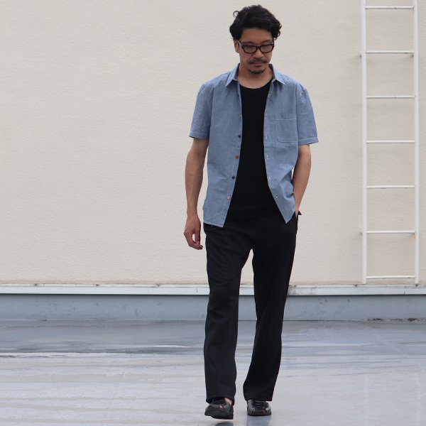 画像19: 【RE PRICE / 価格改定】ダンガリーランダムボタン半袖シャツ / Audience x GUNG HO