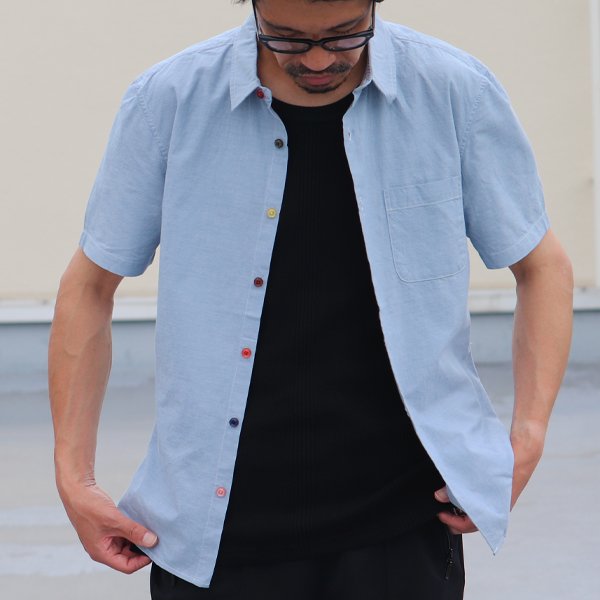 画像6: 【RE PRICE / 価格改定】ダンガリーランダムボタン半袖シャツ / Audience x GUNG HO