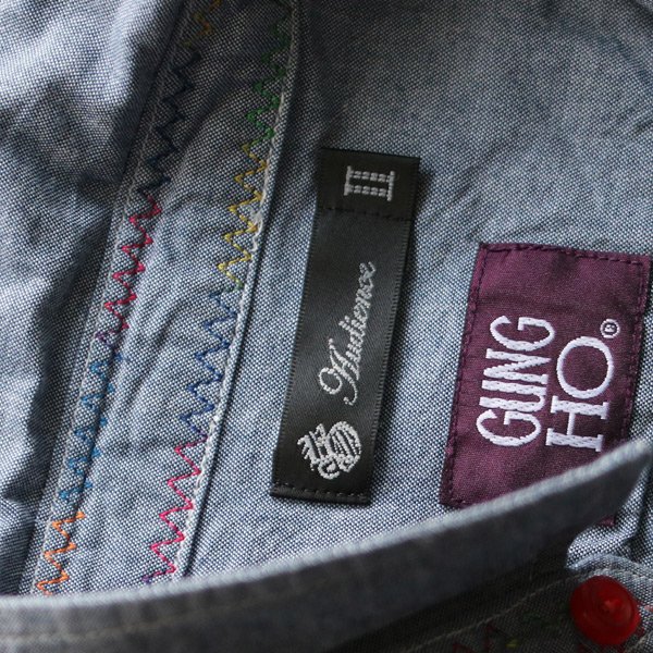 画像23: 【RE PRICE / 価格改定】ダンガリーランダムボタン半袖シャツ / Audience x GUNG HO