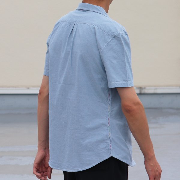 画像8: 【RE PRICE / 価格改定】ダンガリーランダムボタン半袖シャツ / Audience x GUNG HO