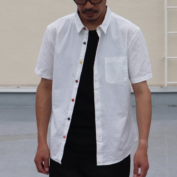 画像10: 【RE PRICE / 価格改定】ダンガリーランダムボタン半袖シャツ / Audience x GUNG HO