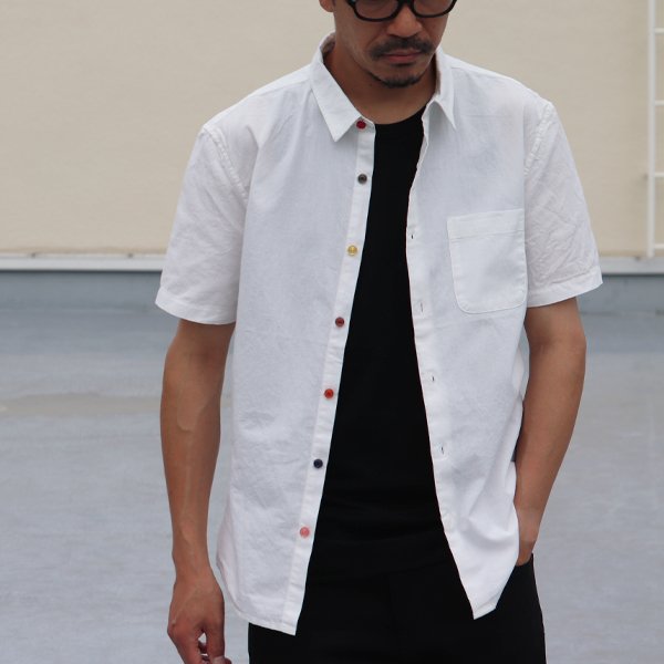 画像11: 【RE PRICE / 価格改定】ダンガリーランダムボタン半袖シャツ / Audience x GUNG HO