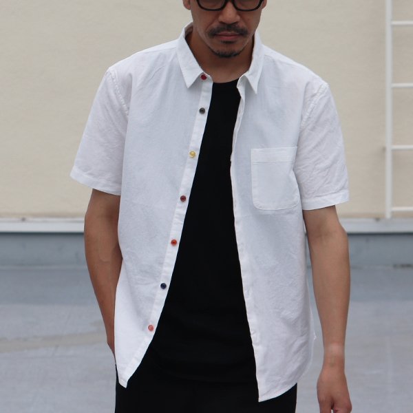 画像12: 【RE PRICE / 価格改定】ダンガリーランダムボタン半袖シャツ / Audience x GUNG HO